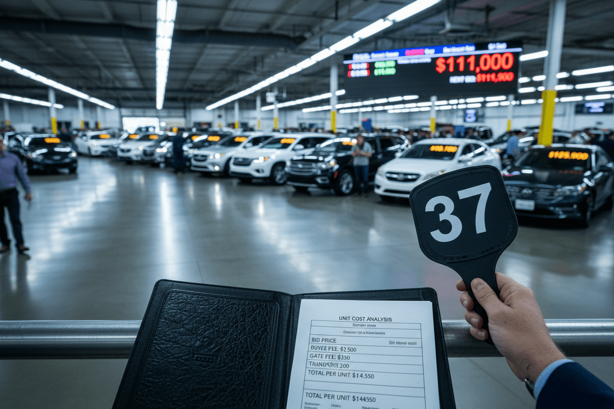 Per-Unit vehicle Cost of Buying at Auction in 2026