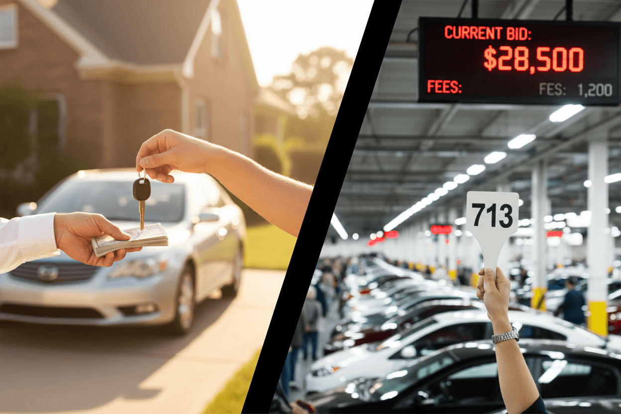 Private-Party Acquisition vs. Auction Buying
